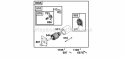 Electric Starter Diagram and Parts List for  Briggs and Stratton Engine